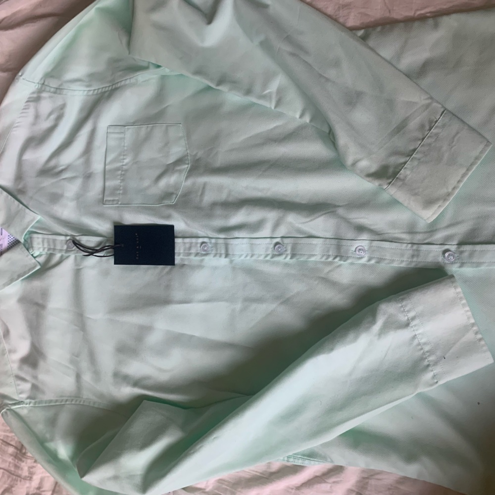 Day and age teal button down